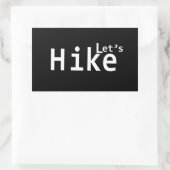 Sticker Rectangulaire permet de faire des randonnées pédestres en randon (Sac)