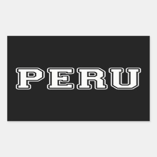 Sticker Rectangulaire Pérou