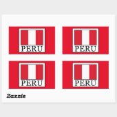 Sticker Rectangulaire Pérou (Feuille)