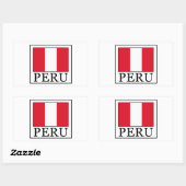 Sticker Rectangulaire Pérou (Feuille)