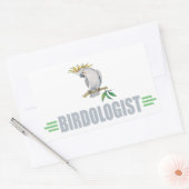 Sticker Rectangulaire Perroquet élégant drôle (Enveloppe)