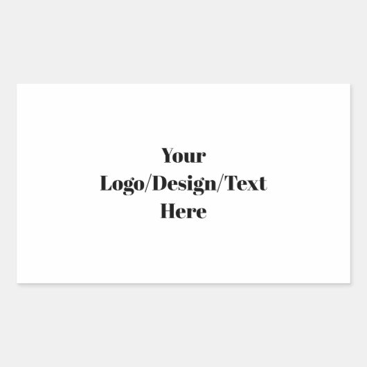 Sticker Rectangulaire Personnalisable (Devant)