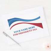 Sticker Rectangulaire Personnalisé Ajouter votre propre candidat à la pr (Enveloppe)