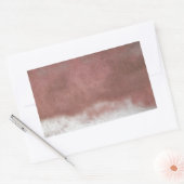 Sticker Rectangulaire personnalisé de luxe rose et blanc (Enveloppe)
