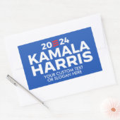 Sticker Rectangulaire Personnalisé Kamala Harris 2024 (Enveloppe)