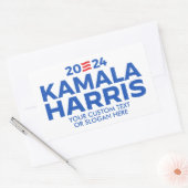 Sticker Rectangulaire Personnalisé Kamala Harris 2024 (Enveloppe)