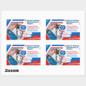 Sticker Rectangulaire Personnaliser Chauffage Système de chauffage Répar (Feuille)