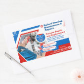 Sticker Rectangulaire Personnaliser Chauffage Système de chauffage Répar (Enveloppe)