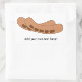 Sticker Rectangulaire Personnaliser de ce graphique Saucisses (Sac)