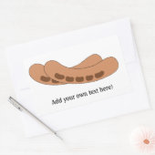 Sticker Rectangulaire Personnaliser de ce graphique Saucisses (Enveloppe)