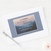 Sticker Rectangulaire Personnaliser les fêtes d'Ordination du 25e annive (Enveloppe)