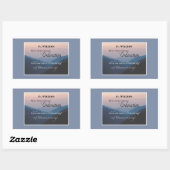 Sticker Rectangulaire Personnaliser les fêtes d'Ordination du 40e annive (Feuille)