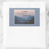 Sticker Rectangulaire Personnaliser les fêtes d'Ordination du 65e annive (Sac)