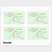 Sticker Rectangulaire Personnaliser, Merci de jour de reconnaissance de  (Feuille)