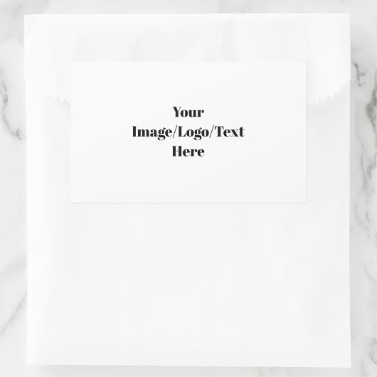 Sticker Rectangulaire Personnaliser ou Customiser (Sac)