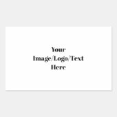 Sticker Rectangulaire Personnaliser ou Customiser (Devant)