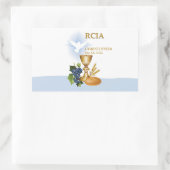 Sticker Rectangulaire Personnaliser, RCIA Félicite le sacrement catholiq (Sac)