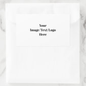 Sticker Rectangulaire Personnalisez ou Customisez les Modèles vierges (Sac)