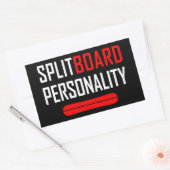 Sticker Rectangulaire Personnalité Splitboard (Enveloppe)