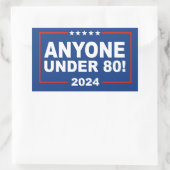 Sticker Rectangulaire Personne de moins de 80 ans en 2024 (Sac)