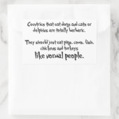 Sticker Rectangulaire "Personnes normales" (Sac)