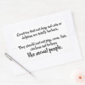 Sticker Rectangulaire "Personnes normales" (Enveloppe)