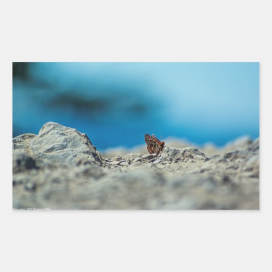 Sticker Rectangulaire Perspective (Devant)