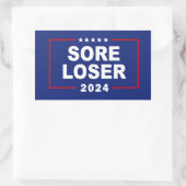 Sticker Rectangulaire Perte de la douleur anti-Trump 2024 (Sac)