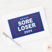 Sticker Rectangulaire Perte de la douleur anti-Trump 2024 (Enveloppe)