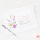 Sticker Rectangulaire Pétales de fleurs modernes graphiques mariage auto (Enveloppe)