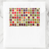 Sticker Rectangulaire Petit Arrière - plan coloré (Sac)