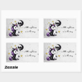 Sticker Rectangulaire Petit Baby shower Unicorn (Feuille)