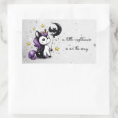 Sticker Rectangulaire Petit Baby shower Unicorn (Sac)