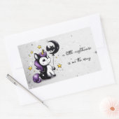 Sticker Rectangulaire Petit Baby shower Unicorn (Enveloppe)