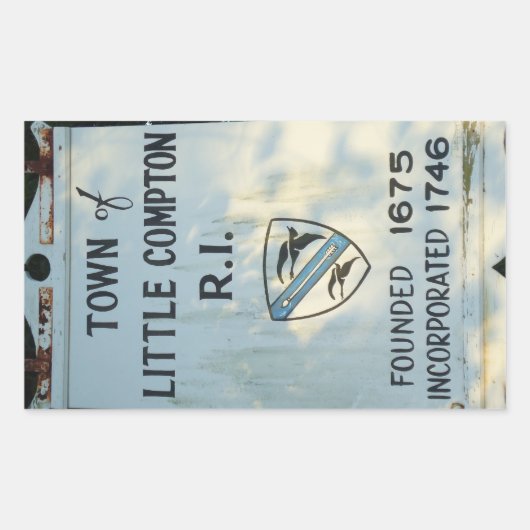 Sticker Rectangulaire Petit Compton, RI Signal Fondé (Devant)