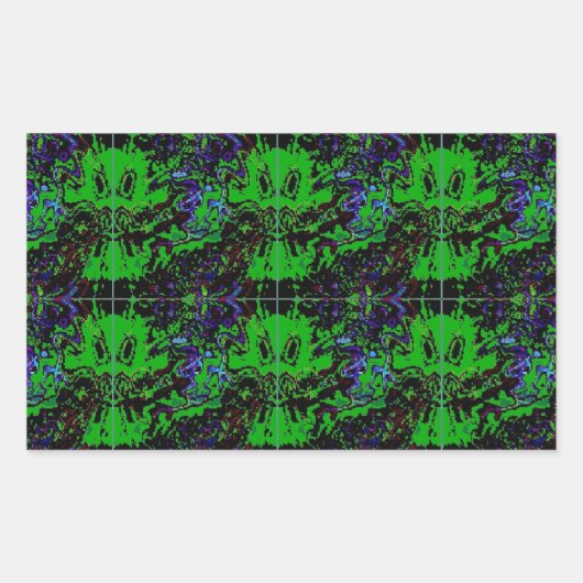 Sticker Rectangulaire Petit diable vert (Devant)