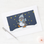 Sticker Rectangulaire Petit pingouin (Enveloppe)