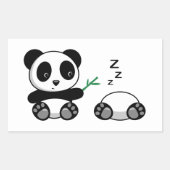 Sticker Rectangulaire Petites Pandas (Devant)