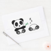 Sticker Rectangulaire Petites Pandas (Enveloppe)