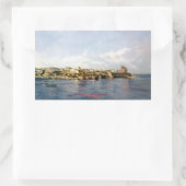 Sticker Rectangulaire Peuple côtier/Pobo costeiro/Coastal town (Sac)