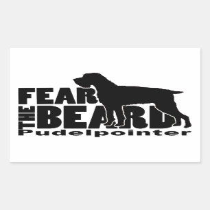 Sticker Rectangulaire Peur de la barbe - Pudelpointer Gear