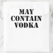 Sticker Rectangulaire Peut contenir de la vodka (Sac)