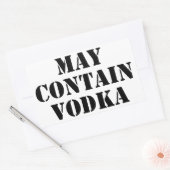Sticker Rectangulaire Peut contenir de la vodka (Enveloppe)