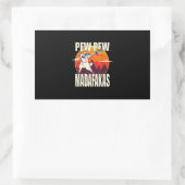 Sticker Rectangulaire Pew Pew Madafakas (Sac)