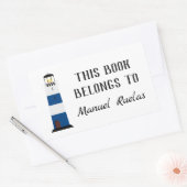 Sticker Rectangulaire Phare Ce Livre Appartient À (Enveloppe)