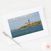 Sticker Rectangulaire Phare de Beavertail, Rhode Island (Enveloppe)