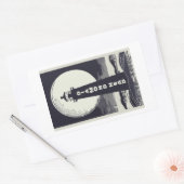 Sticker Rectangulaire Phare de Diamond Head Hawaii Moon (Enveloppe)