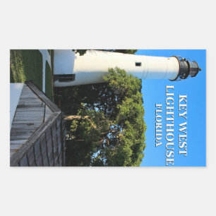 Sticker Rectangulaire Phare de Key West, la Floride