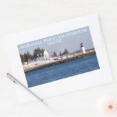 Sticker Rectangulaire Phare de Marshall Point, Port Clyde Maine (Enveloppe)