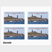 Sticker Rectangulaire Phare de Matinicus Rock, Maine (Feuille)